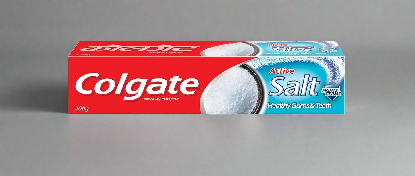 COLGATE ACTIVE SALT TOOTHPASTE 200GMS - Online Indian Grocery Store