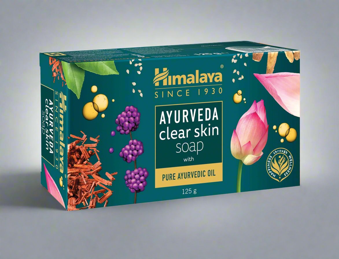 HIMALAYA AYURVEDA CLEAR SKIN SOAP 125GMS - Online Indian Grocery Store