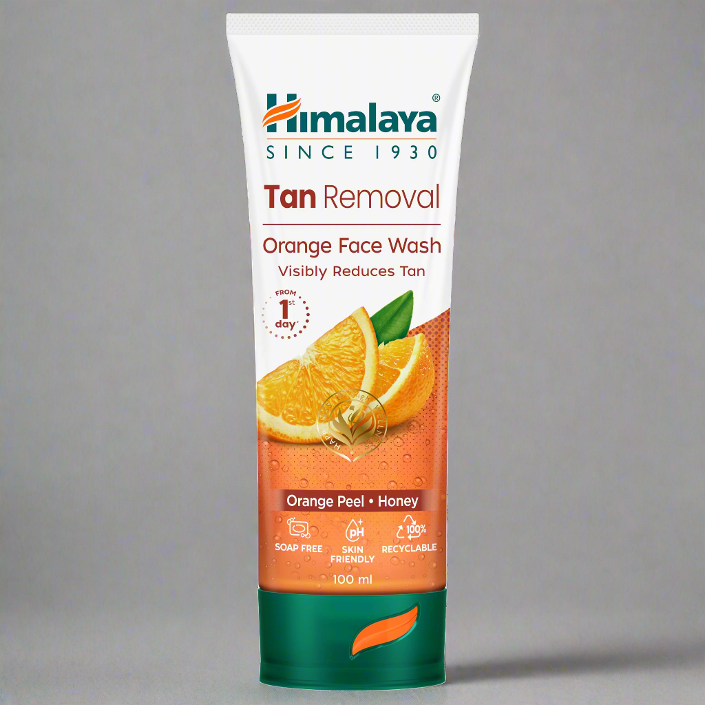 HIMALAYA TAN REMOVAL ORANGE FACE WASH 100ML - Online Indian Grocery Store