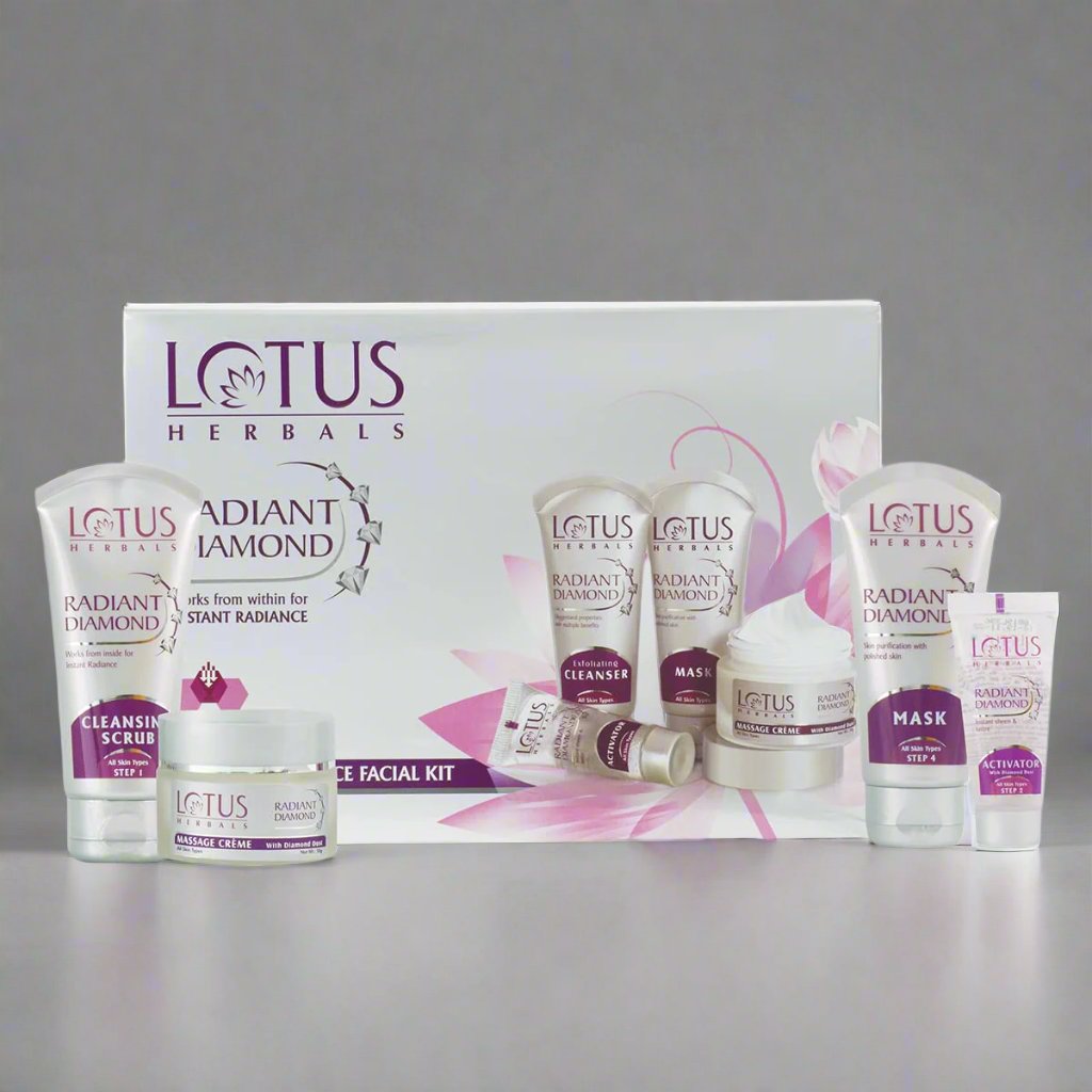 LOTUS RADIANT GLOW DIAMOND FACIAL KIT 37GMS - Online Indian Grocery Store