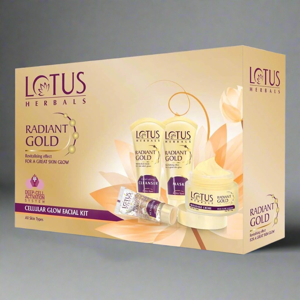 LOTUS RADIANT GOLD FACIAL KIT 37GMS - Online Indian Grocery Store