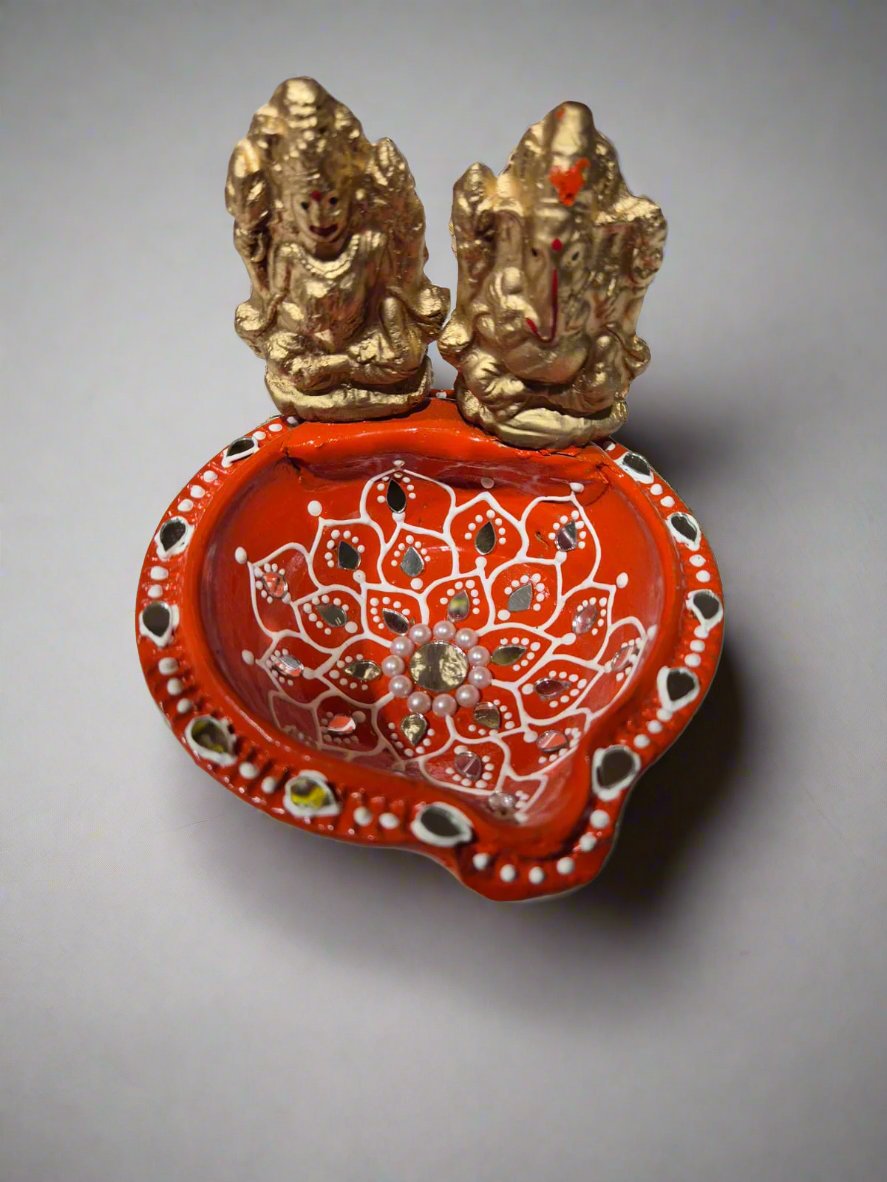 Laxmi Ganesh Diya - Online Indian Grocery Store