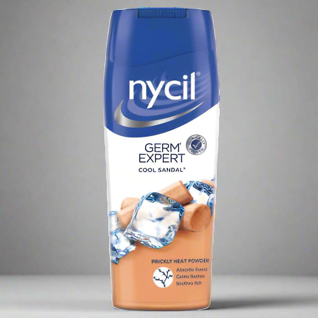 NYCIL SANDAL TALCUM POWDER 150GMS - Online Indian Grocery Store