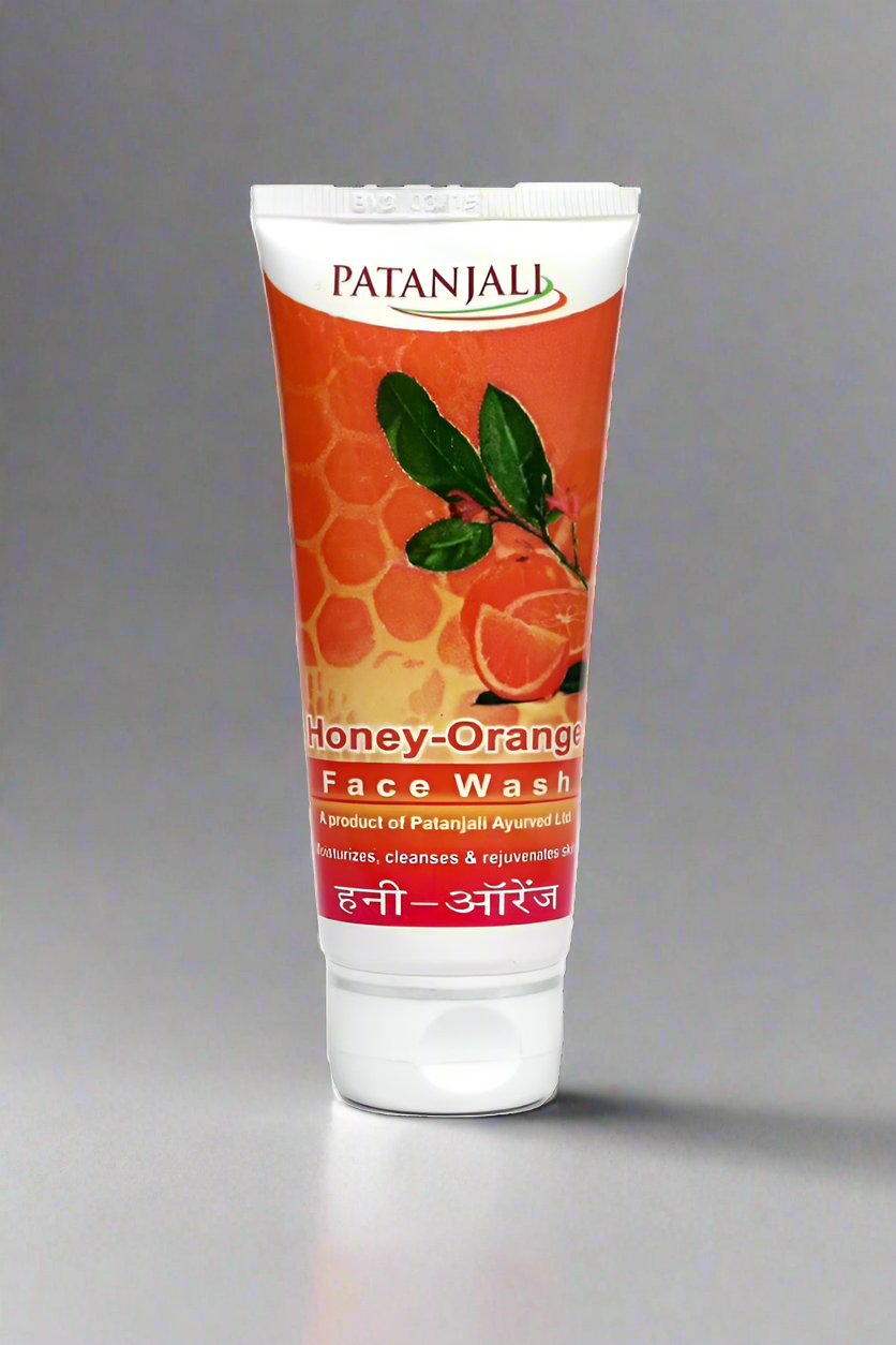 PATANJALI ORANGE HONEY FACE WASH 60GMS - Online Indian Grocery Store