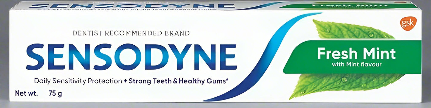 SENSODYNE FRESH MINT GREEN TOOTHPASTE 75GMS - Online Indian Grocery Store