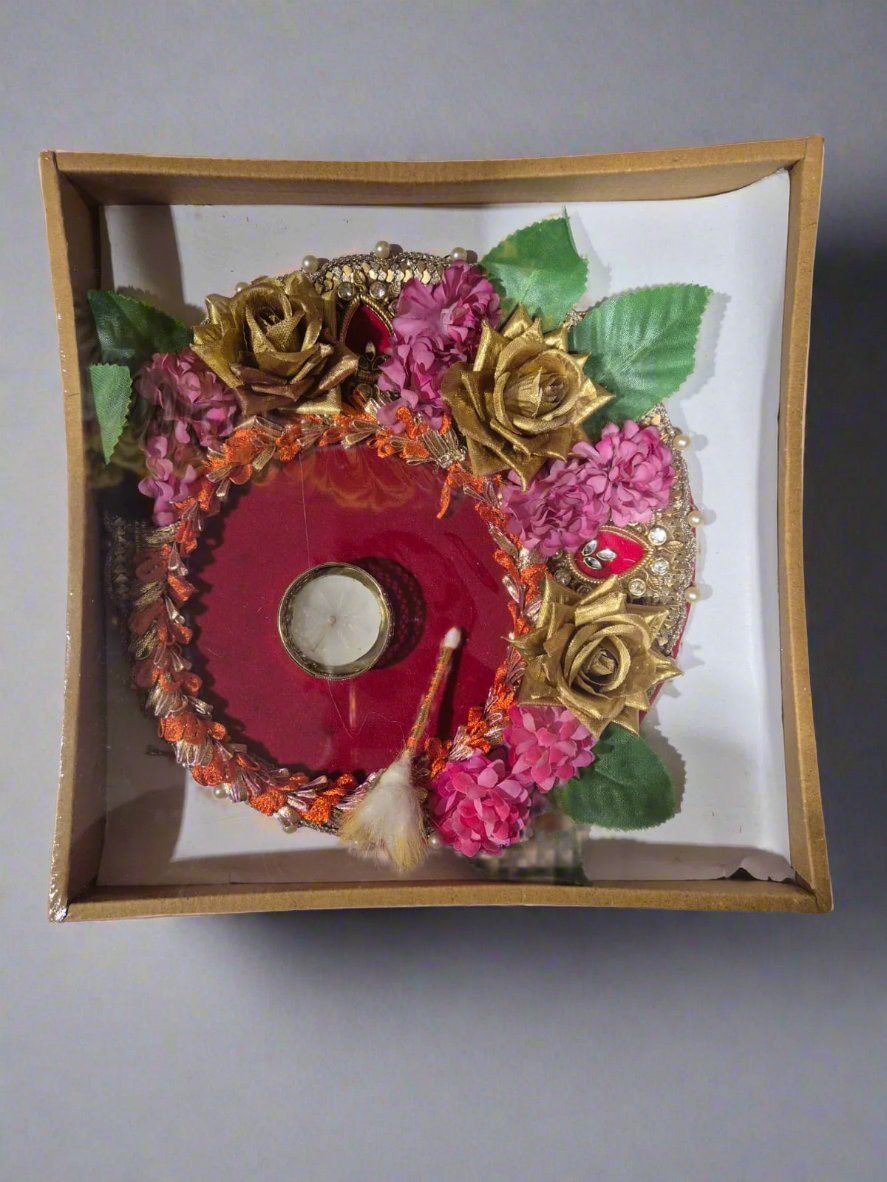 Tea Light Rangoli (Golden) - Online Indian Grocery Store