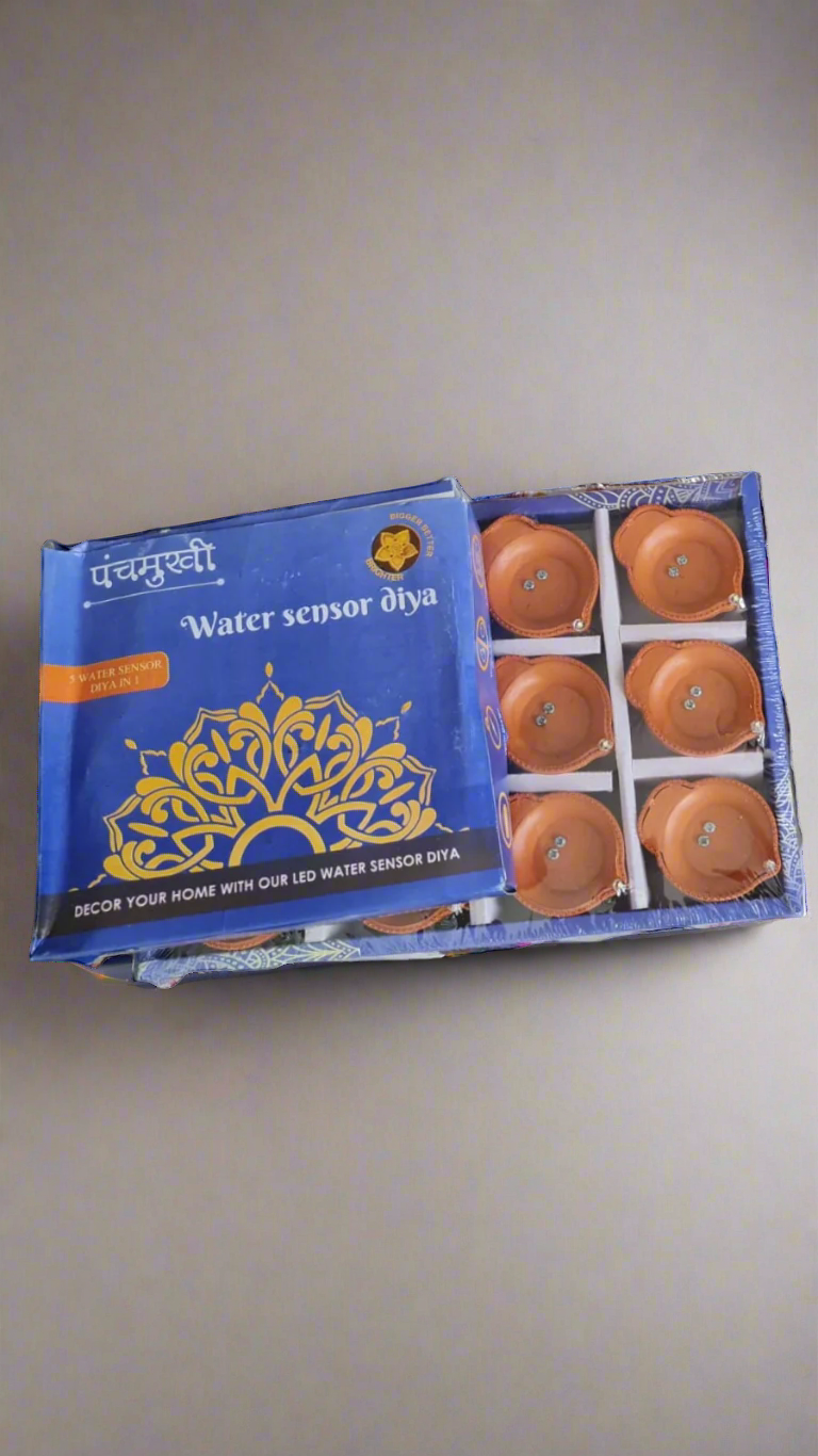 Water Sensor Diya (Pack of 12) - Online Indian Grocery Store