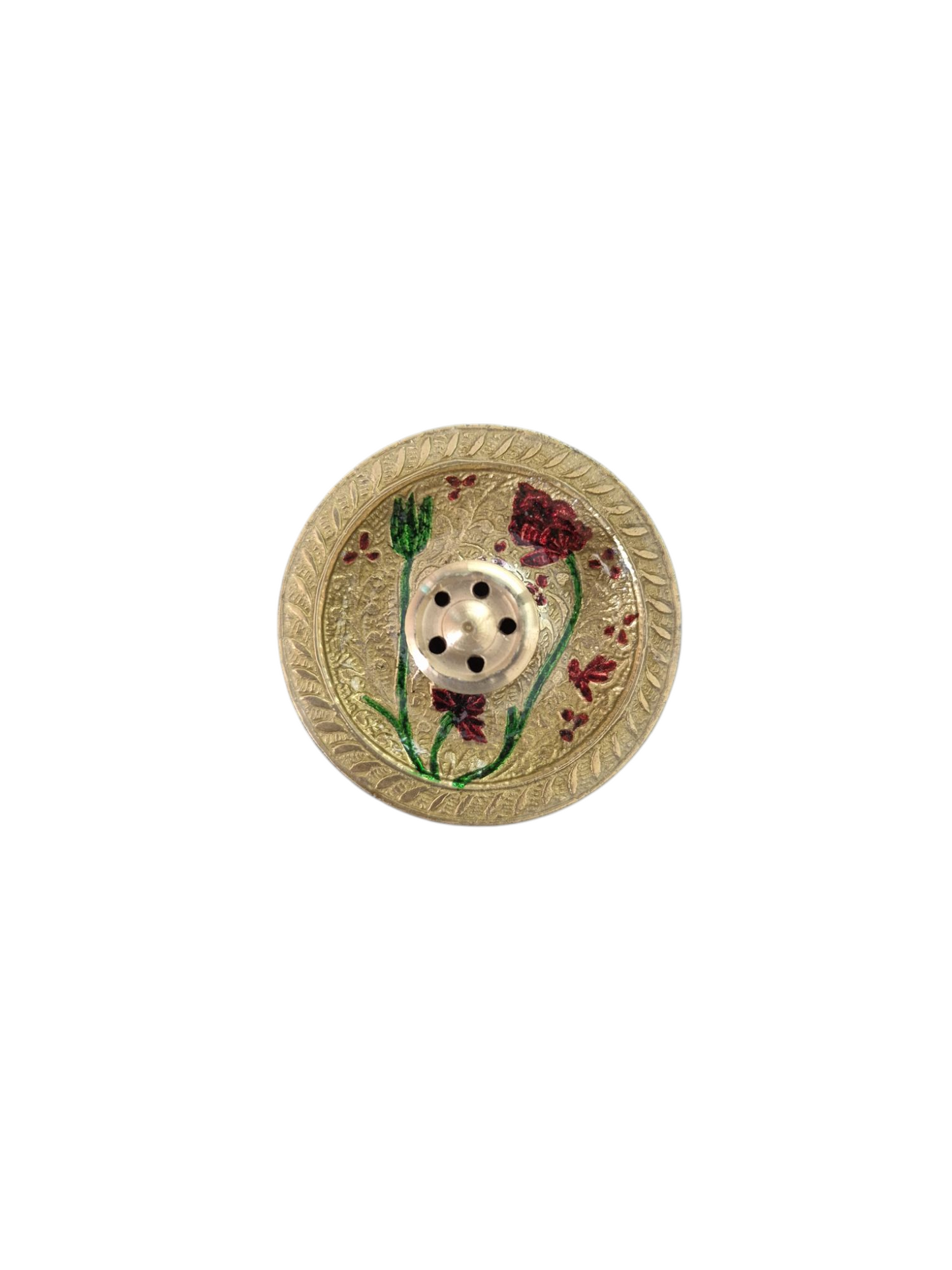 BRASS INSENCE HOLDER MINAKARI