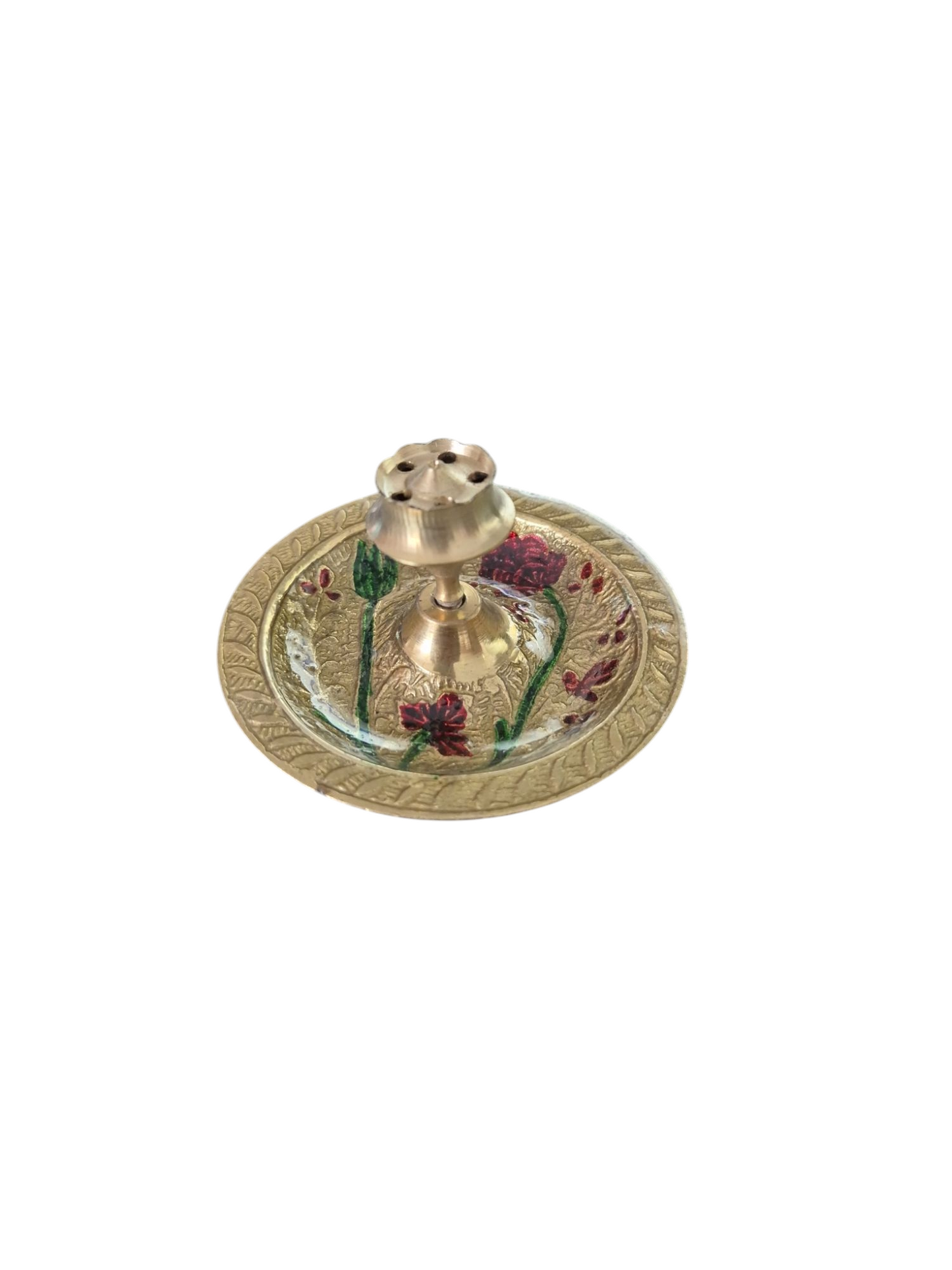 BRASS INSENCE HOLDER MINAKARI