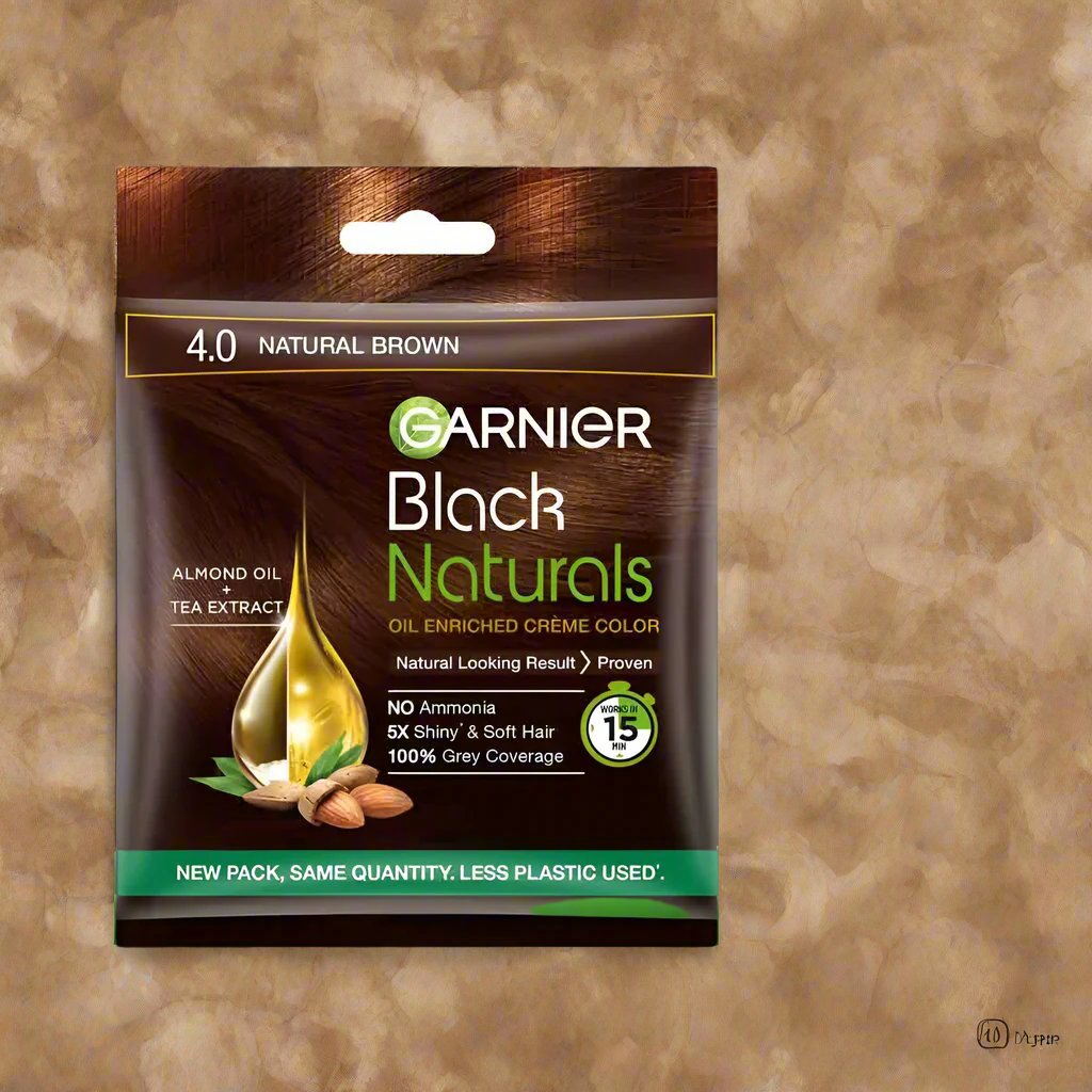 GARNIER BLCK NATURALS #4 NATURAL BROWN 20ML - Online Indian Grocery Store