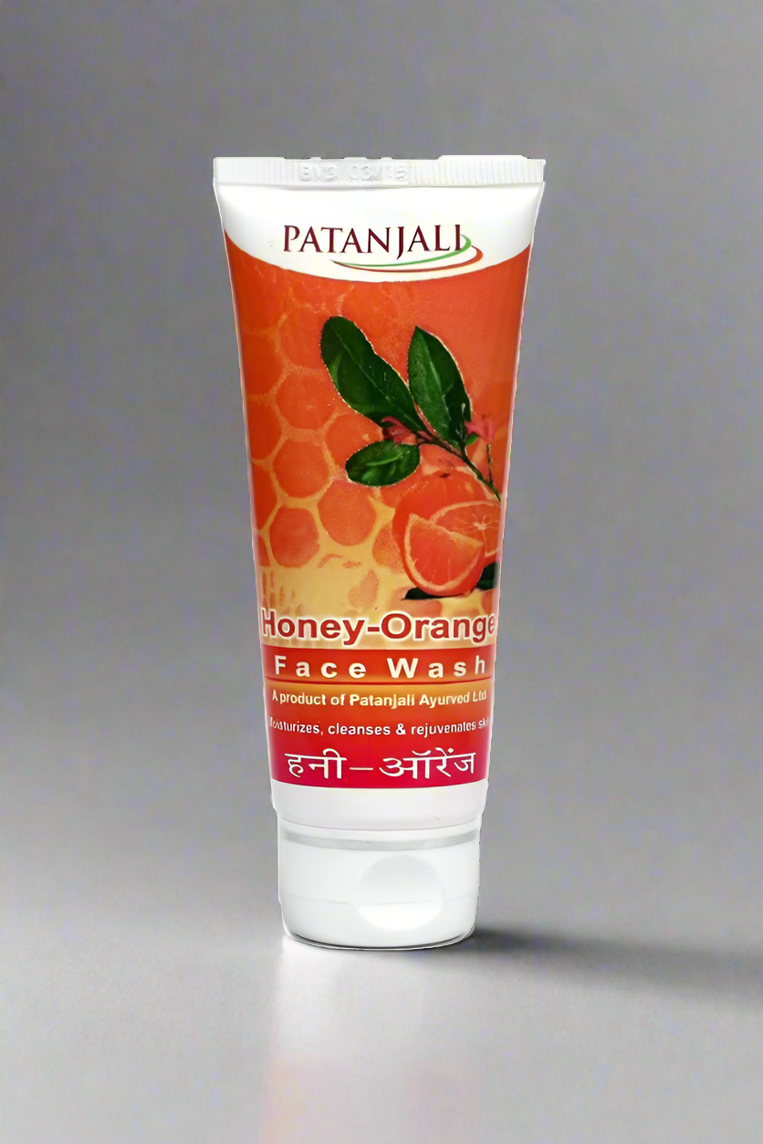 PATANJALI ORANGE HONEY FACE WASH 60GMS